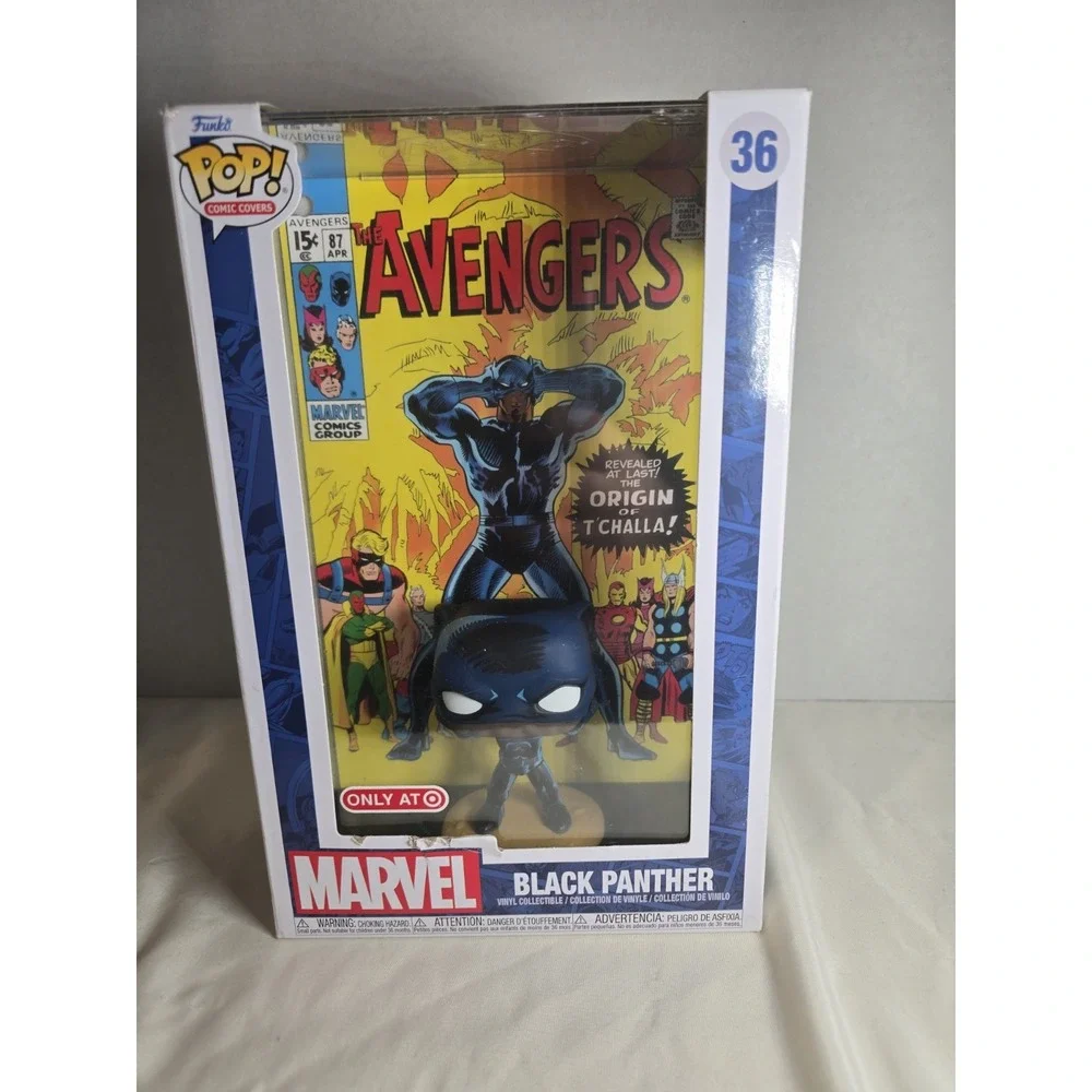 Funko Pop! Comic Book Cover with‎ Case: Marvel - Black Panther - Target...